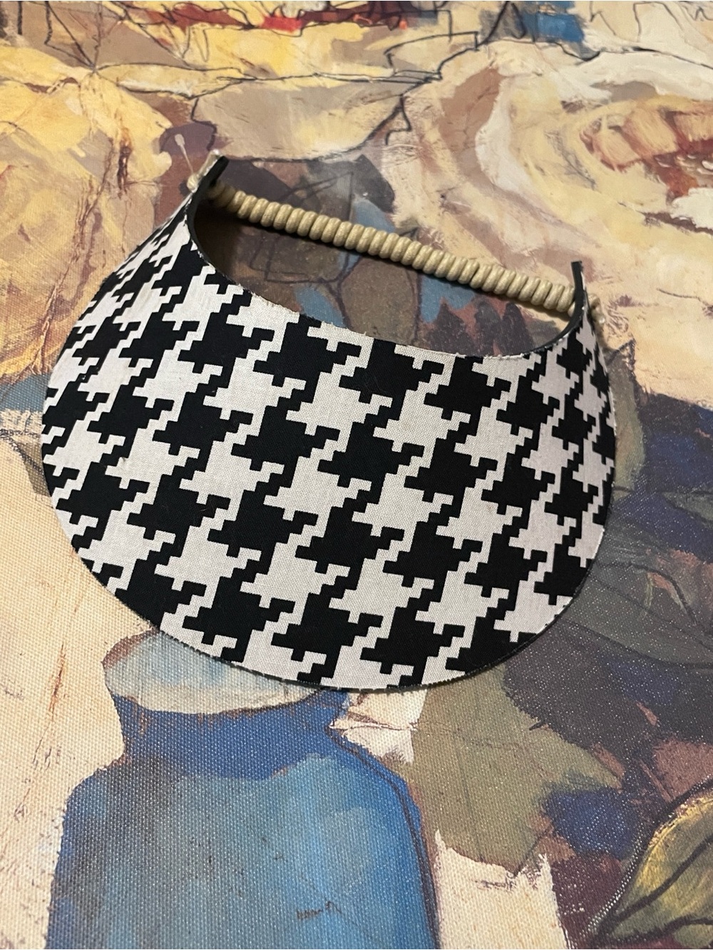 Houndstooth Handmade Visor